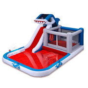 inflatable water slide with pool